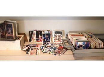 Large Lot Of Collectable Baseball & Football Cards Wow!