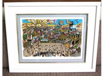 Charles Fazzino Signed & Numbered Artwork Next Year In Jerusalem With COA