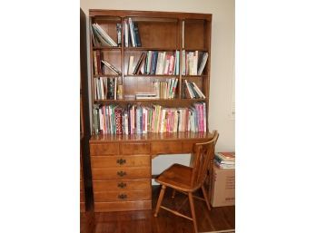 Vintage Ethan Allen Maple Desk, Bookcase & Chair