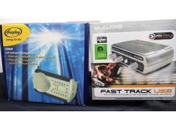 Freeplay Multi Band Radio & M-Audio Fast Track USB In Original Box