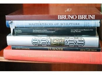 Collection Of Books Titles Include The History Of World Sculpture, Turner, The Romantics To Roden