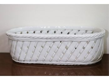 Woven Basket Made In Italy For Tiffany & Company
