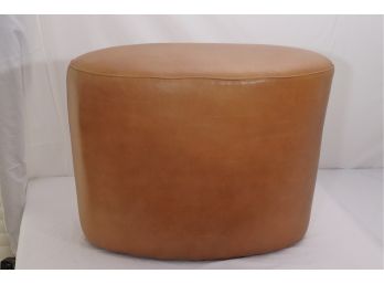 Crate & Barrel Leather Stool Needs A Little Leather Cleaning As Pictured