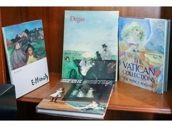 Collection Of Books Titles Include Museum Of Fine Arts Boston, Degas, , Edvard Munich, The Vatican Collections