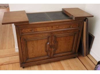 J. G Edelen Co. Baltimore Md Server Cabinet. Flips Open For Extra Space, On Casters, The Contents Are Not I