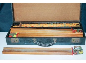 Vintage 156 Pieces Mahjong Set Needs Cleaning As Pictured Includes Bakelite Pieces As Pictured