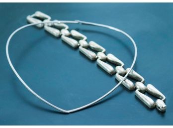 Sterling Chain-Link Bracelet, Includes Necklace