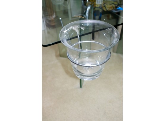 Pair Of Glass Champagne Holders With Grape Cluster Accent - Easily Attaches To Table