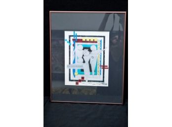 'Cool Jazz' 1992 By Marvin Murphy In A Matted Frame