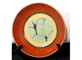Large Decorative Ceramic Bowl Signed Luna Garcia