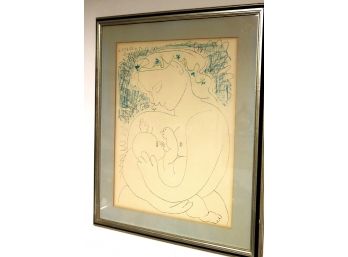 Picasso Print Mother & Child Dated In The Stone 1963
