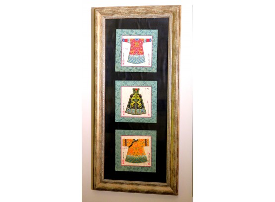 Handcrafted Chinese Classical Clothes Ornaments In Frame!