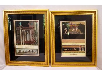 Vintage Roman Prints In The Frame-France La Vega Spag, Gaultier Scolpar & Palmi Romano/Napolitano Carlo Or