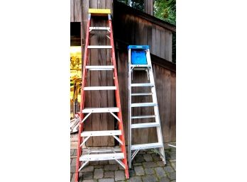 Werner Aluminum Ladder 6-Foot 250lb Capacity & 8-Foot Ladder 300lb Capacity