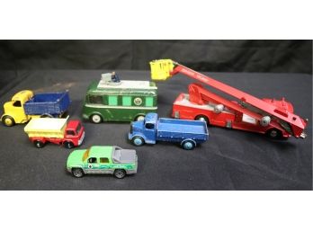 Collectable Metal Toy Cars By Dinky England & Major With TV Roving Eye & Fire Engine