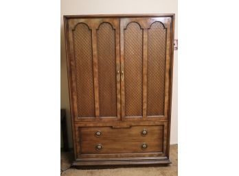 Mastercraft Furniture Mid Century Armoire Cabinet With 6 Drawers