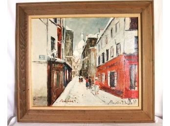 Reproduction Maurice Utrillo Giclee / Artwork Of Montmartre Street Scene