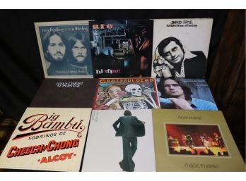 Lot Of 9 Vintage Record Albums With James Taylor, Deep Purple, Grateful Dead & More