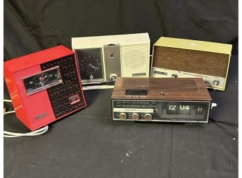 Four Vintage Radios With Gruen, Ideal, Heathkit & Westinghouse