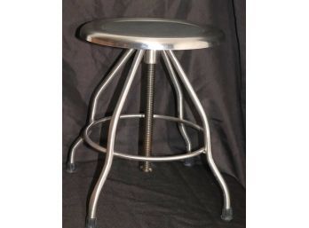 Cool Industrial Style Metal Stool Well-Made Piece Constructed With Welds