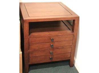 Side Table With Storage Overall Good Clean Condition As Pictured