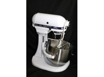 Kitchen Aid Mixer Model KSM 5 With Dough Mixer & Other Accessories As Pictured, In Good Condition