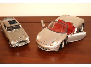 Danbury Mint James Bond 007 Aston Martin Db5 & Maisto Porsche Boxster 1/18 Scale