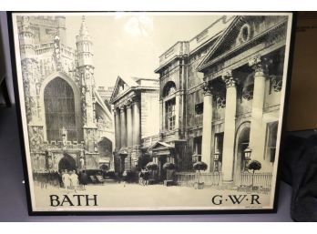 Authentic Poster Bath GWR - Fred Taylor 1926 - James Milne General
