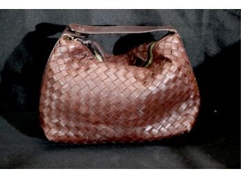 Bottega Cross Braided Handbag