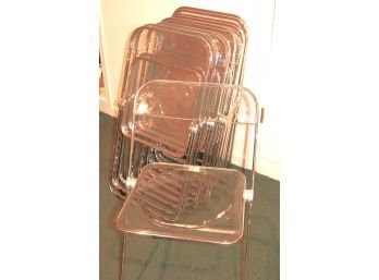 Set Of 12 Stylish Folding Chairs By Piia Castelli Italy