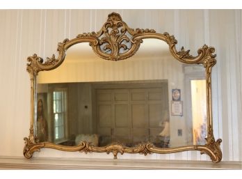 Gorgeous Vintage Carved Wood Mirror Amazing Detailing Throughout. Approx 47.5 X 34 Inches, Good Condition