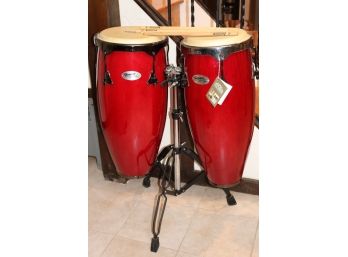 Mountain Rhythm Handcrafted Percussion Instrument Havana Platino, Includes Stand & Drumsticks