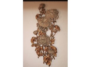 Floral Wall Decor With Chrysanthemum Flower