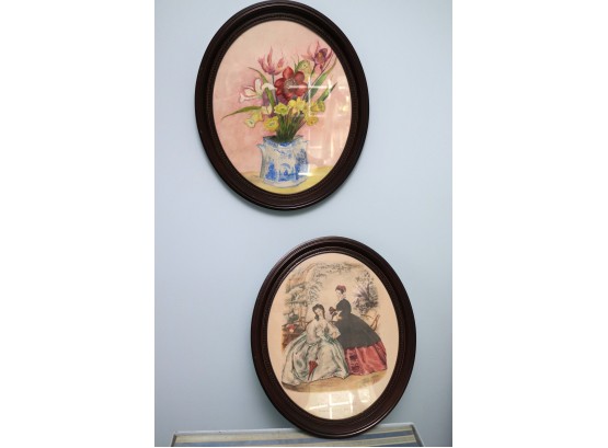 Painted Floral Print In The Frame & La Mode Ilustre Framed Print