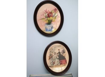 Painted Floral Print In The Frame & La Mode Ilustre Framed Print