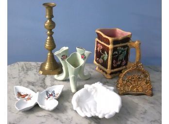 Collection Of Vintage Collectibles Includes A Hand Painted Trinket Box & More