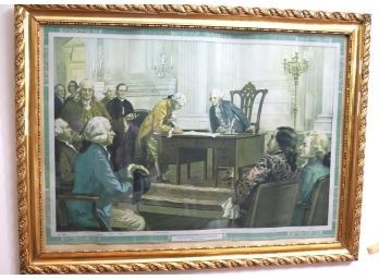 'The Foundation Of American Government By Henry Hintermeister Print In Frame