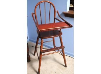 Antique Wood High Chair