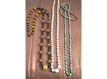 Collection Of Fashion Jewelry Includes Long Beaded Necklaces, Assorted Sized Pieces As Pictured