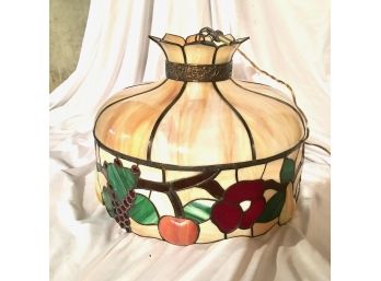 Pretty Stained Glass Chandelier