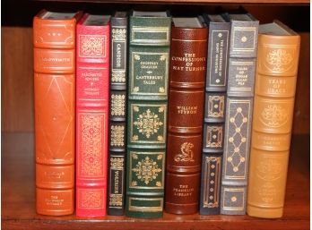 Eight Franklin Library Leather Bound Books