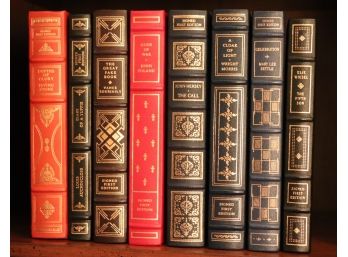 Eight Leather-Bound Signed First Editions By The Franklin Library