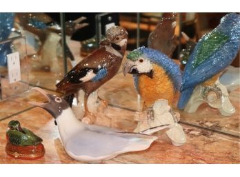 Lot Of Assorted Decorative Bird Items Including Goebel, Royal Copenhagen And Tiffany & Co