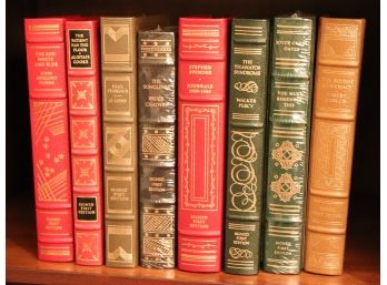Eight Signed Leather First Edition Books From The Franklin Library