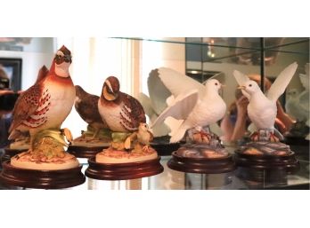 Lot Of 4 Decorative Birds By Andrea