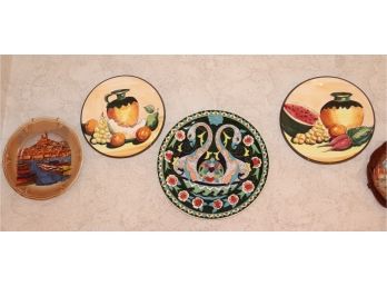 Lot Of 4 Decorative Plates