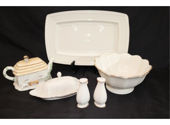 Lenox Collection Includes The Irish Blessing Teapot, Large Bowl & More