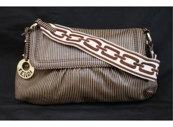 Fendi Womens Leather Designer Handbag, Includes Dust Cover Bag