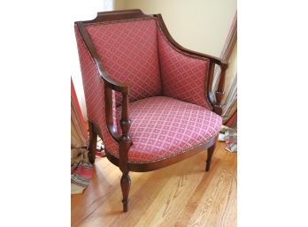 Southwood Parlor Chair With A Textured Linen Fabric