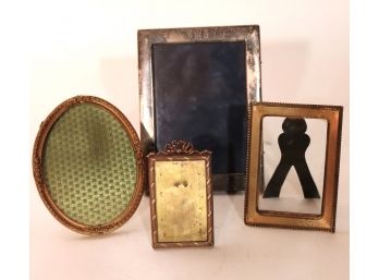 Collection Of Vintage Miniature Brass Frames In Assorted Sizes